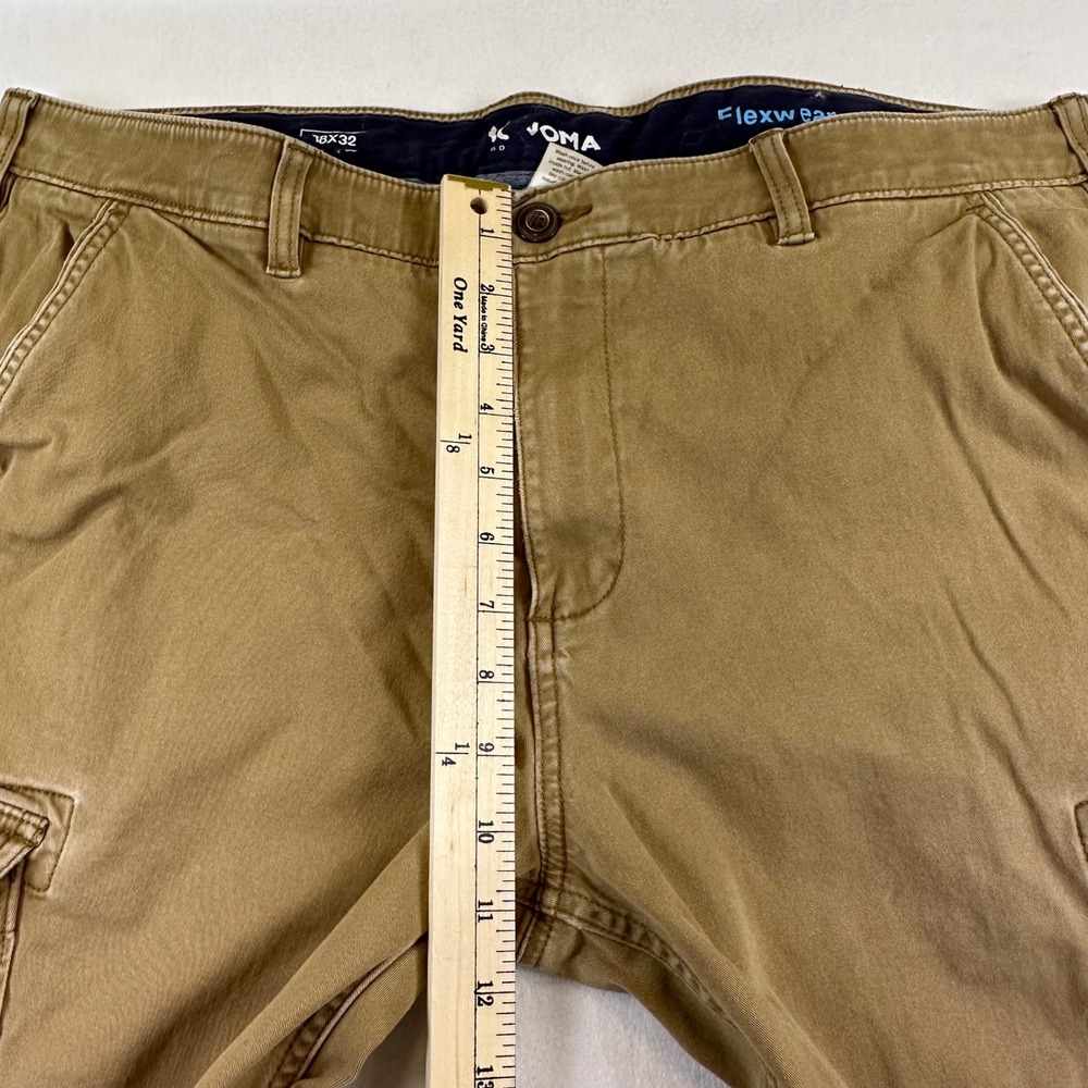 Sonoma Goods For Life Mens 38x31 Flexwear Cargo Pants Khaki Tan Straight Leg - Picture 4 of 12